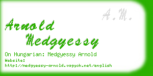 arnold medgyessy business card